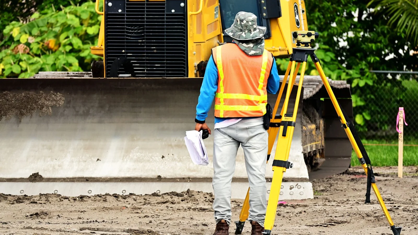 Topografía en obra civil con maquinaria